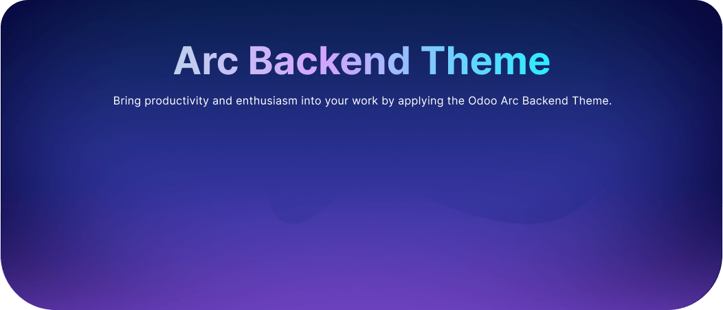 Arc Backend Theme Enterprise